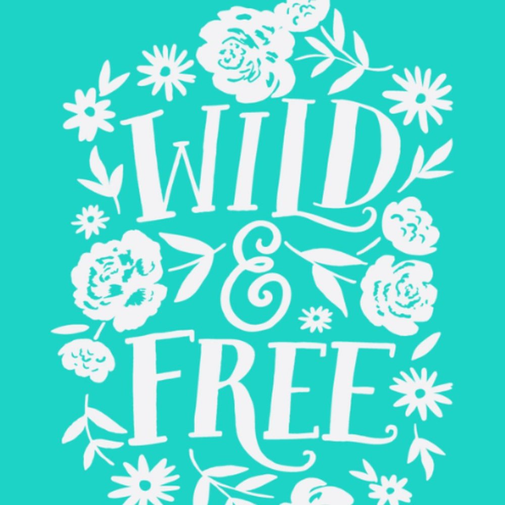 NIP Chalk Couture Wild & Free Transfer RETIRED
